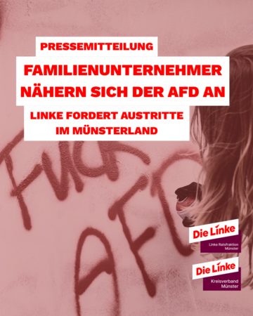 Familienunternehmer nähern sich der AfD an Linke fordert Austritte im Münsterland